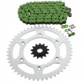 Fits Honda Cr250r 250 Cr500r 500 Green Chain Sprocket 13 49 116l