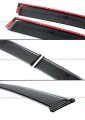Premium Jdm Smoke Tinted Window Visor Rain Guard Chrome Trim Compatible For 2021 2022 Toyota Venza All Models