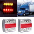 Ocpty 2x 14 Led Trailer Tail Light With 4x Rear Brake Stop Turn Signal Number Plate Reverse Utility Rv Boat Truck