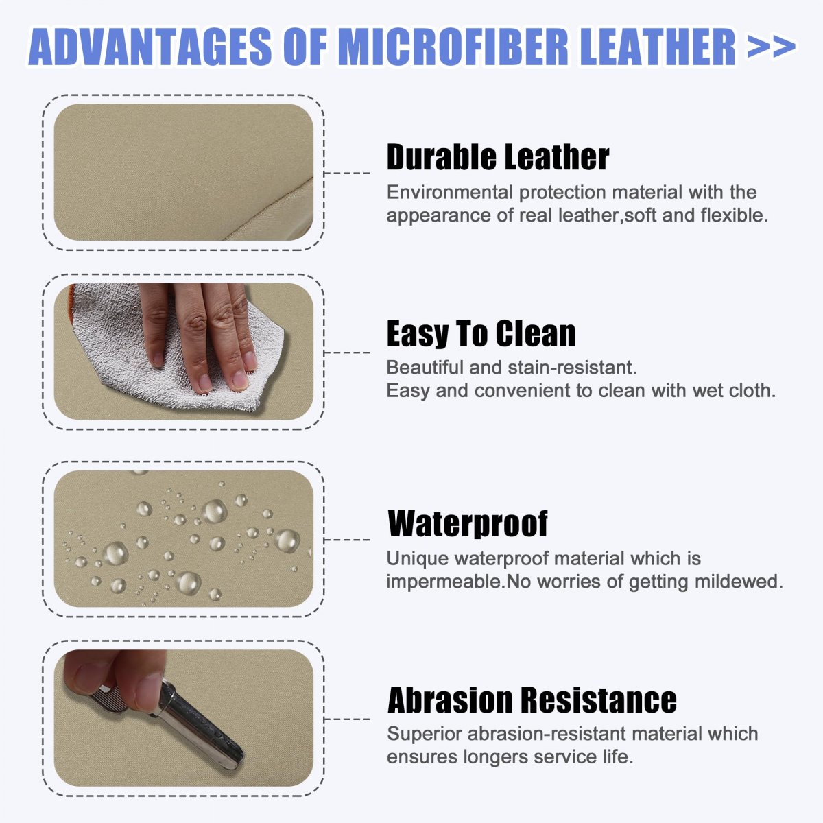Car Neoprene Center Console Lid Armrest Cover Beige For Cadillac Xt5 2017-2023