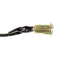 Light Socket And Adapter Plate Bullet Female Plastic Terminal 12 In Overall Length 2 Wire Alx Pau Mm 84725 Cl360a50 Front 