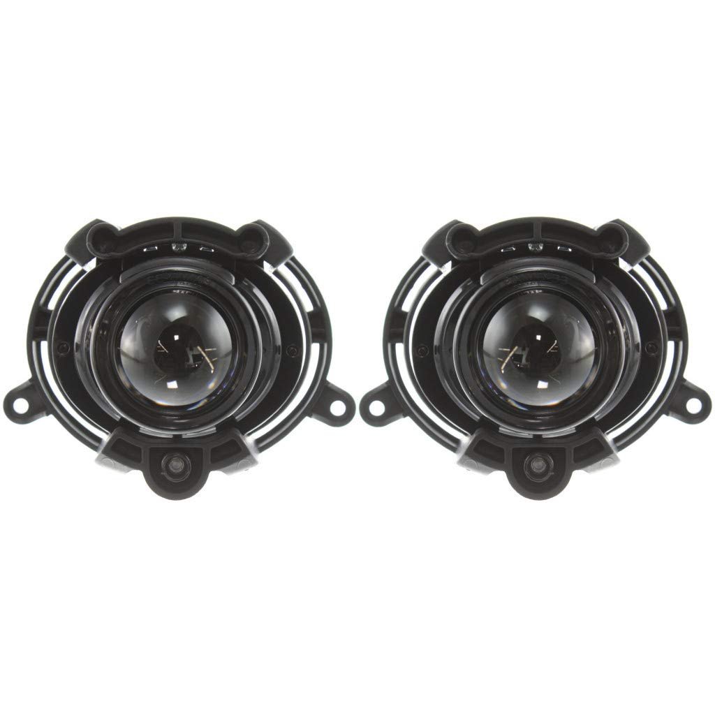Fog Light Assembly Pair For Buick Allure 2010 Driver And Passenger Side Gm2590106 25829654 Halogen Round Front Lights