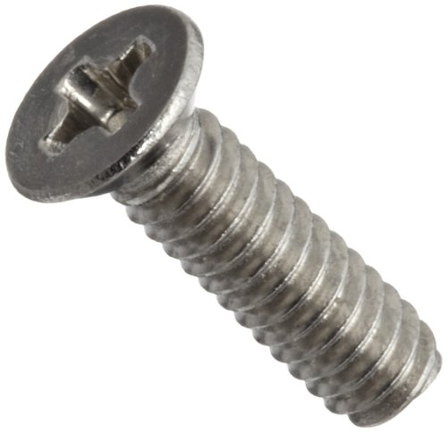 18-8 Stainless Steel Machine Screw Plain Finish Flat Head Phillips ...