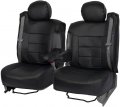 Bdk Leather Seat Covers For Trucks And Suv With Integratedbelts Side Armrests Car Vehicles Shoulder Belts Premium Leatherette 