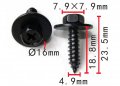 Autobahn88 Bumper Cover Screw Compatible With Hyundai Oem 1244205207b Pack Of 10