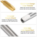 6pcs 5 16-18 Unc B2 Spiral Point Thread Tap Screw Threading Tapping Tool Titanium Coated 6542 High Speed Steel Machine Taps Bit