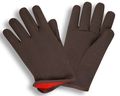 G F 4414l-dz Brown Jersey Winter Work Gloves With Red Fleece Lining Large 12-pair 