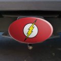The Flash Lightning Bolt Logo Oval Tow Trailer Hitch Cover Plug Insert