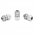 Uxcell Cable Gland Waterproof M12 Stainless Steel Glands Joints Adjustable Connector For 3-6 5mm Dia Wire Range Pack Of 5