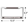 University Of Utah Naval Stars License Plate Metal Frame Full Size Standard Fit For Cars 12 3 In X 6 Uv And Water Resistant