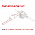 For Husqvarna Lth1742 Lth18542 Lth2042 Lth141 Yth130 Yth1342 Yth145 Drive Belt Model Kvtr-18413