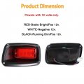 Wflnhb Rear Tail Light 2 Taillights Replacement For Ezgo Txt Golf Cart 1996-2014