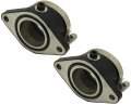 Two Left Carburetor Intake Manifold Boot W Clamp For Suzuki Gs850g 1980-1983