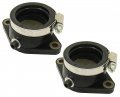 Two Left Carburetor Intake Manifold Boot W Clamp For Suzuki Gs850g 1980-1983