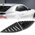 Eparts Abs Rear Side Window Louvers Scoop Cover Vent 2pc For 2010-2015 Chevy Camaro Black 