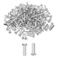 150 Pcs Brazier Head Solid Aluminum Rivets M4 Dia X 14mm Length Round Boat For Repairing Boats Machinery Aircraft Automobile 