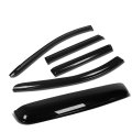 Auto Dynasty For Matrix Vibe 4pcs Window Deflector Rain Guard 35 Inches Sun Roof Visor Dark Smoke 