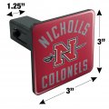 Nicholls State University Colonels Logo Tow Trailer Hitch Cover Plug Insert