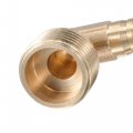 Uxcell Brass Hose Barb Fitting Elbow 10mm X G1 2 Male Thread Right Angle Pipe Connector With Stainless Steel Clamp Pack Of