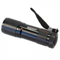 Hqrp Red Light 9 Led Portable Pocket Flashlight Black Aluminum Body For Night Walking Hunting Astronomy Star Party Navigation