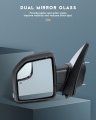 Ocpty Towing Mirrors Power Heated Left Driver Right Passenger Side Tow Fit For 2015 2016 2017 2018 F150 With Turn Signal Light