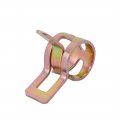 Uxcell 20 Pcs 9mm Spring Band Type Action Fuel Hose Pipe Air Clamp Bronze Tone