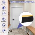 Uxcell 2pcs Door Brush Bottom Sweep H-shape Aluminum Alloy Base With 3 9-inch Pp For Home Industrial 47-inch L Golden