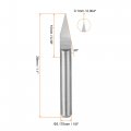 Uxcell Wood Engraving Bit Solid Carbide 3 175mm 1 8 Shank 30 Degree 0 1mm Tip Cnc Router Tool For Acrylic Pvc Mdf Pcb Carving