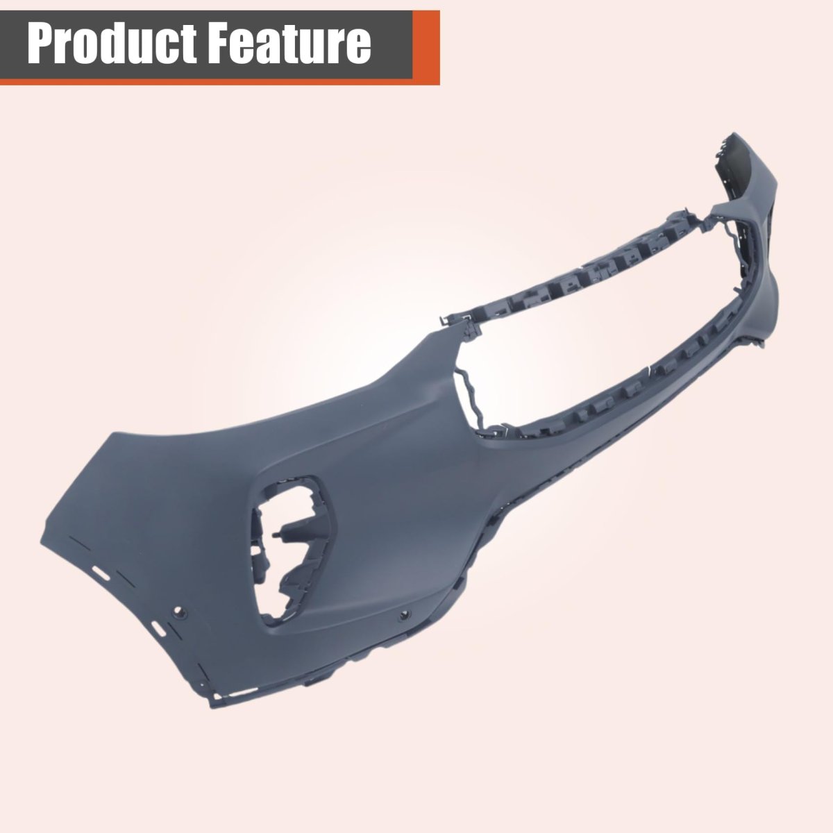 Front Bumper Cover Replacement For Escape 2023 2024 Primed Plastic With Park Sensor Holes Direct
