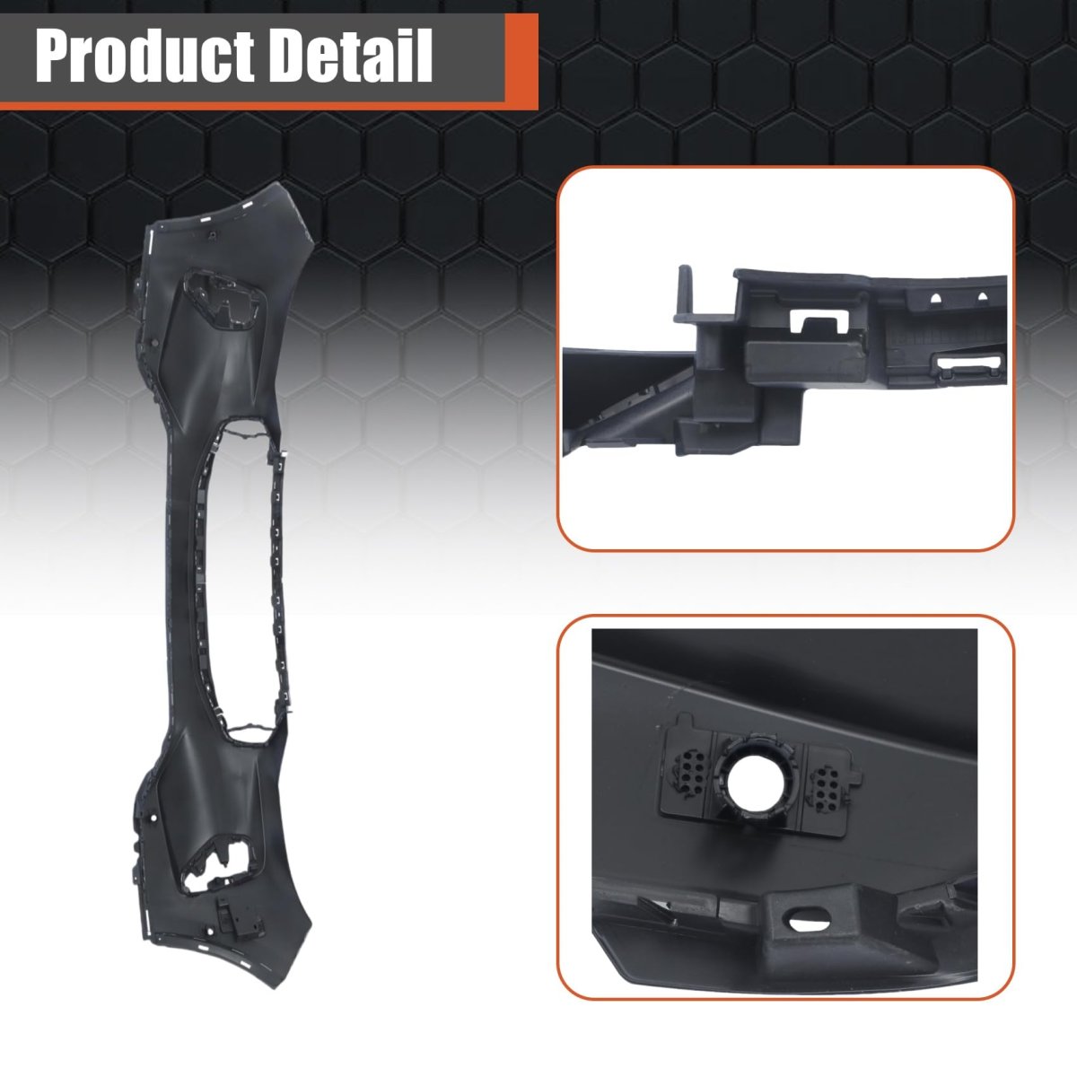Front Bumper Cover Replacement For Escape 2023 2024 Primed Plastic With Park Sensor Holes Direct