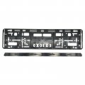 Standard Black Euro License Plate Holder Universal Mounting Frame Bracket 