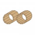 836 920 45 Degrees Chamfer Bit 1 2 In Shank Carbide Tipped 1 75 Diameter And 5 8 Cutting Depth With Bearing Orange Shield