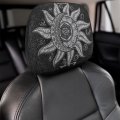 Alchemy Symbols Planet Icon Magic Astrology Mystery Occultism 2pcs Universal Car Seat Headrest Protector Covers Soft Cover