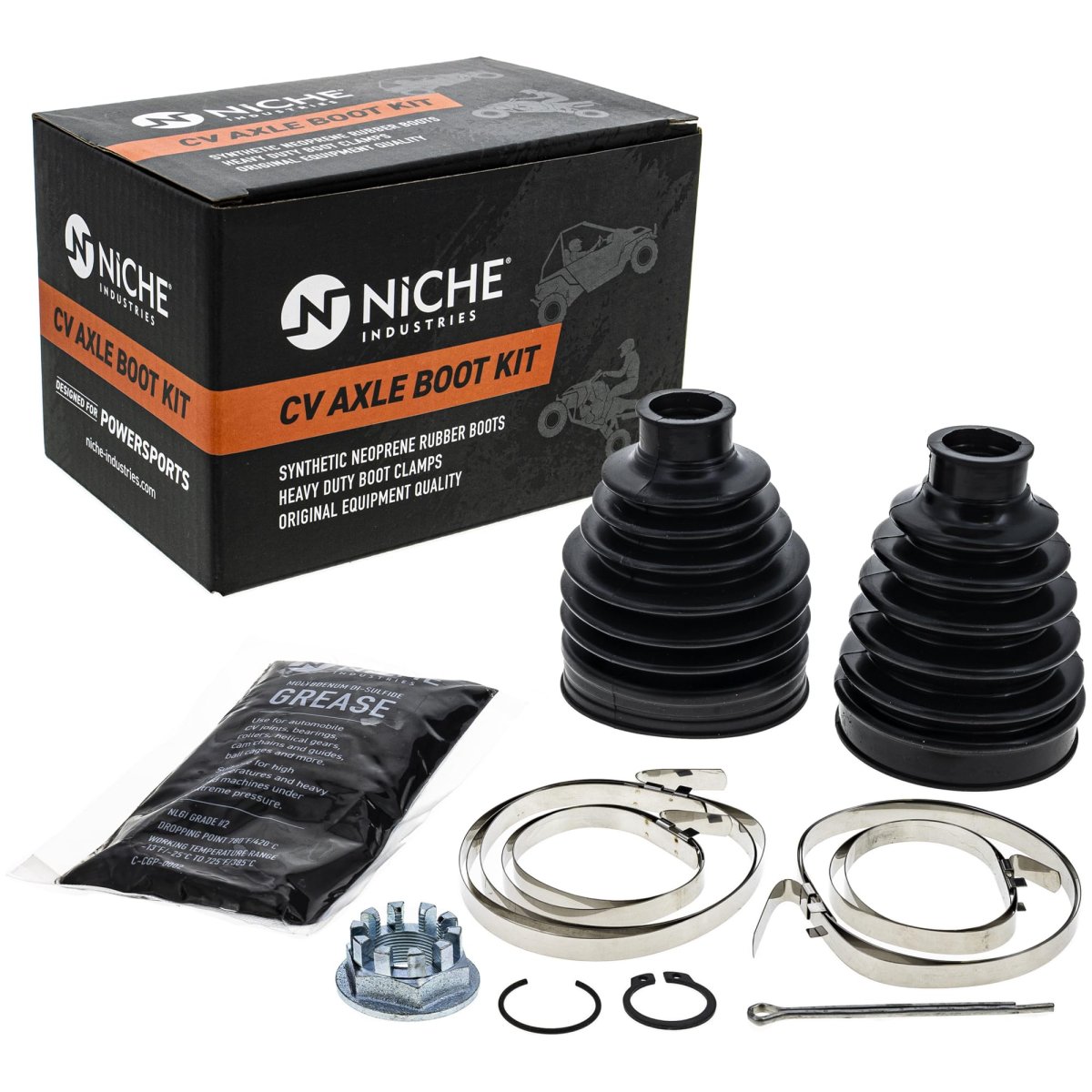 Niche Cv Axle Boot Kit For Honda Pioneer 500 700 700-4 Sxs500m2 Sxs700m2 Sxs700m4 Front Right