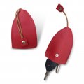 Car Pu Leather Pull Out Key Bag Large Capacity Storage Cover With Hook For Most Cars Red 2 Pack 