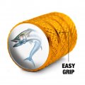 Kingfish Fishing Valve Stem Caps For Tire Rim Wheel Aluminum Yellow