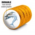 Kingfish Fishing Valve Stem Caps For Tire Rim Wheel Aluminum Yellow