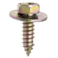 M6 2 Hex Head Sems Tapping Screw Bolt 25 Pieces For Toyota Honda Nissan Bumper Fender Engine Splash Shield Alloy Steel Metric 