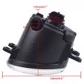 Ricoy For Toyota Yaris Sedan 4d 2007-2012 12v 55w H11 Halogen Bulb Clear Fog Driving Lights Black Grill Cover Wire Harness