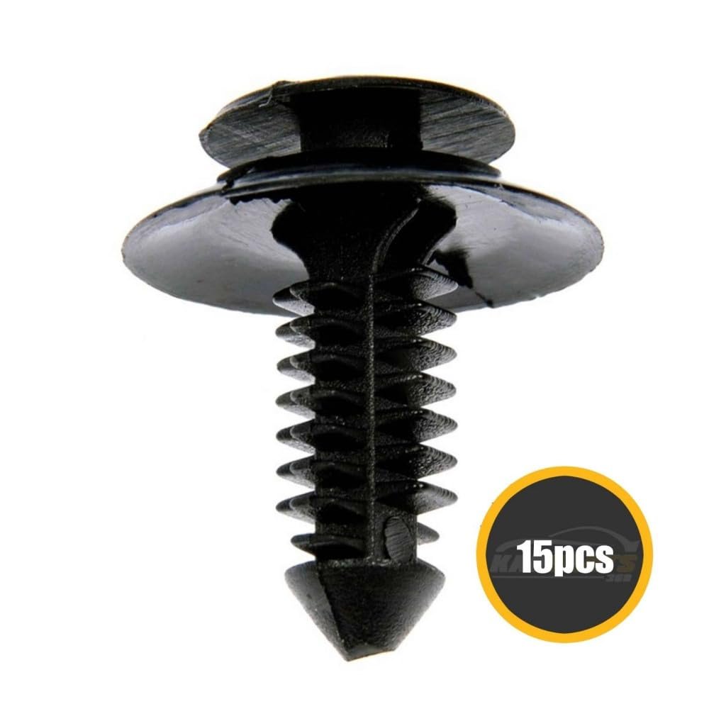 Panel Trim Retainer Ford Escort 1990 Nylon Black Door Fasteners 781 In Head Diameter 0 313 Hole Size For N801925s N802900 15