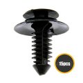Panel Trim Retainer Ford Escort 1990 Nylon Black Door Fasteners 781 In Head Diameter 0 313 Hole Size For N801925s N802900 15