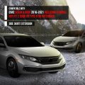 Side Skirt Extension For Honda Civic Sedan 4 Door 2016 2017 2018 2019 2020 2021 Including Si Model Not Fit 2 Or Type-r