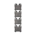 Front Brake Pads For Lexus Ls600h 2008 2016 Low Metallic Friction Electronic Wear Sensor 2 95 In Inner And Outer Pad Width 5000