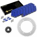 Caltric Blue O-ring Drive Chain And Sprockets Kit For Suzuki Dr650se 1996 1997 1998-2017