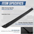 Auto Dynasty 3-piece Intimidator Style Rear Truck Bed Tailgate Spoiler Cap Molding Top Protector Compatible With Chevy