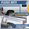 Auto Dynasty 3-piece Intimidator Style Rear Truck Bed Tailgate Spoiler Cap Molding Top Protector Compatible With Chevy