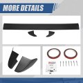 Auto Dynasty 3-piece Intimidator Style Rear Truck Bed Tailgate Spoiler Cap Molding Top Protector Compatible With Chevy