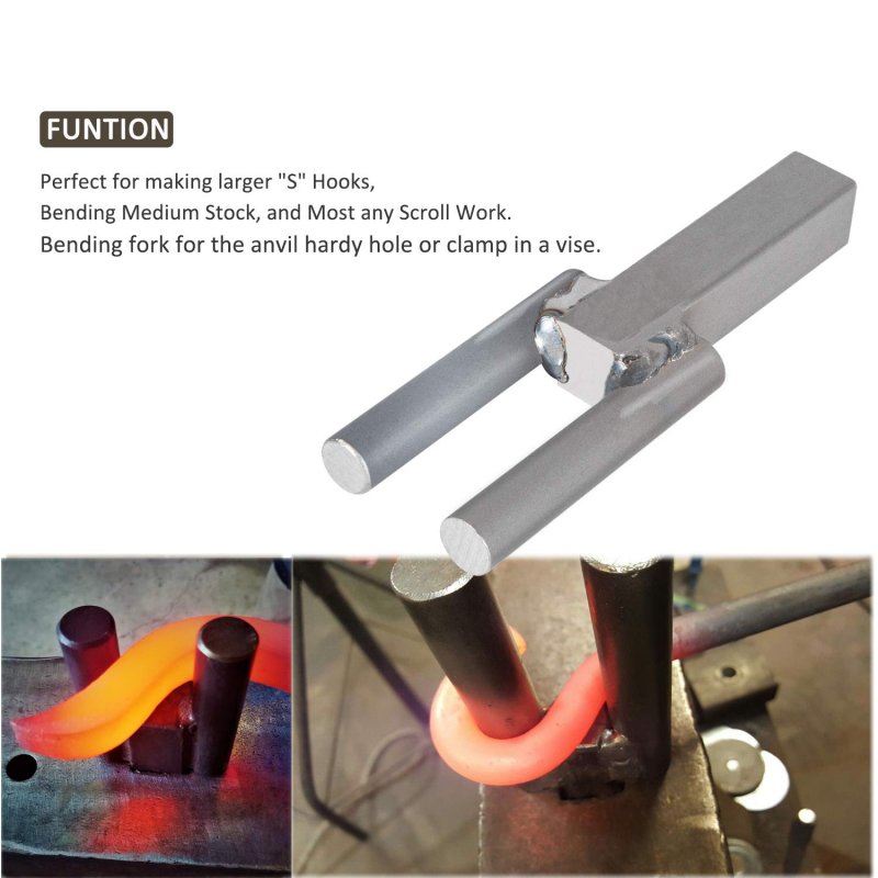 Blacksmith Hardy Anvil Tool 7 8 In Turning Bending Forge Scrolling Twisting For Metal Work Silver Steel Fork