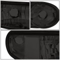 Auto Dynasty 4pcs Smoked Housing Amber Corner Headlight Bumper Lamps Compatible With Gmc Sierra Yukon Xl 1500 Denali 01-07