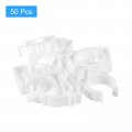 Uxcell 50pcs U-shaped Pipe Clamps Clips Ppr U Shaped Water Clamp Fit For 32mm 1 26 Od Pipes And Tubing Hoses Support White